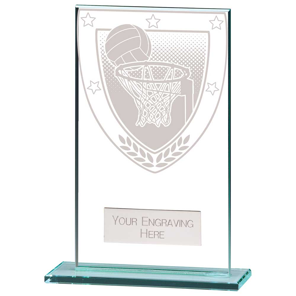 Netball Etched Glass Award