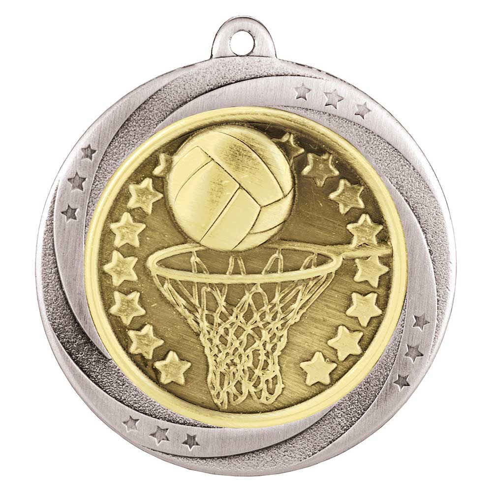 Netball Ball & Hoop Medal