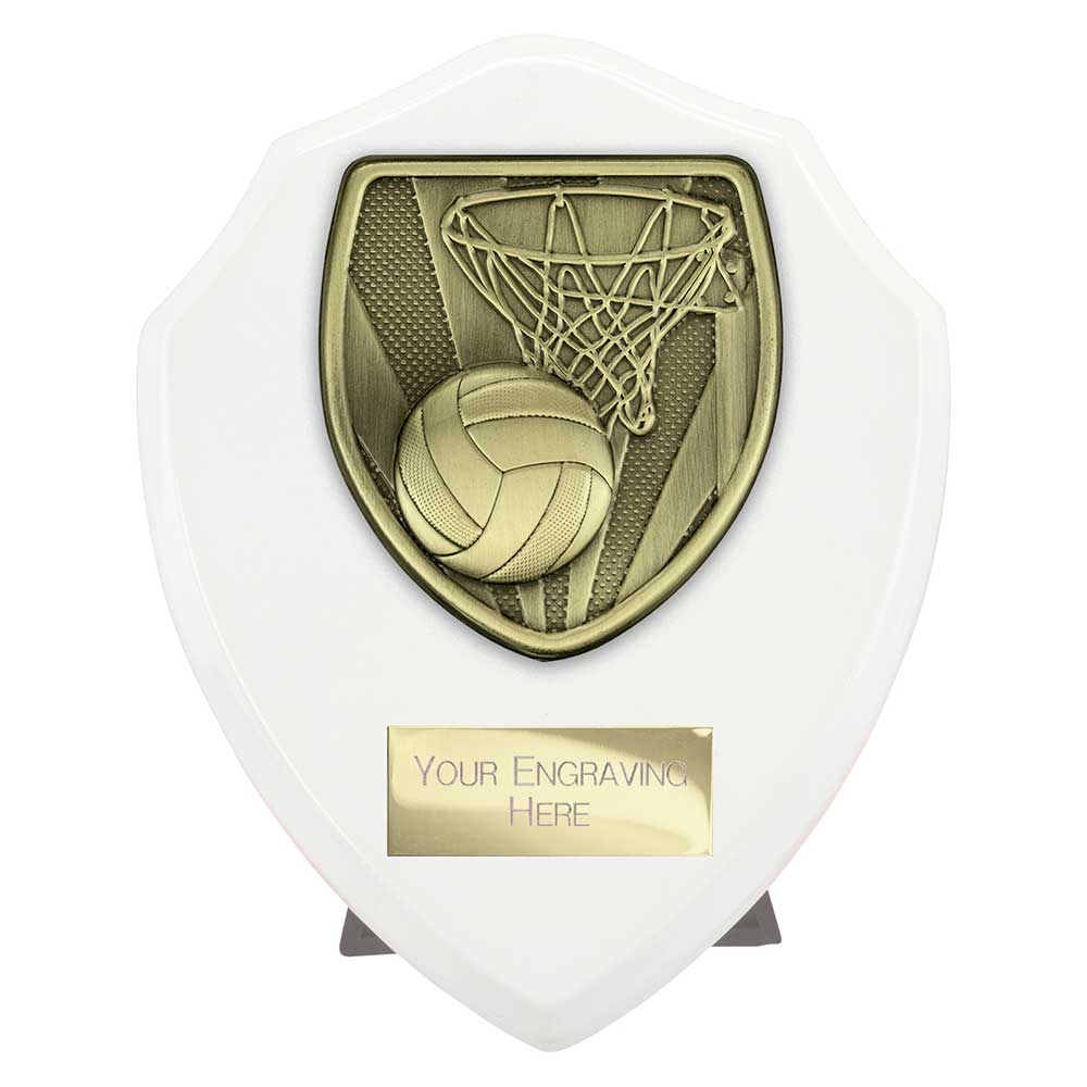 Netball Fusion Shield – White