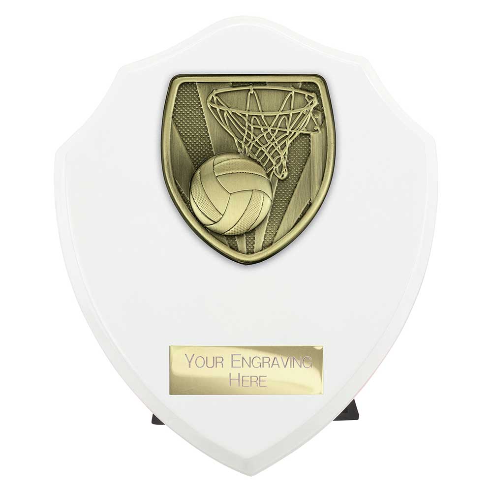Netball Fusion Shield – White