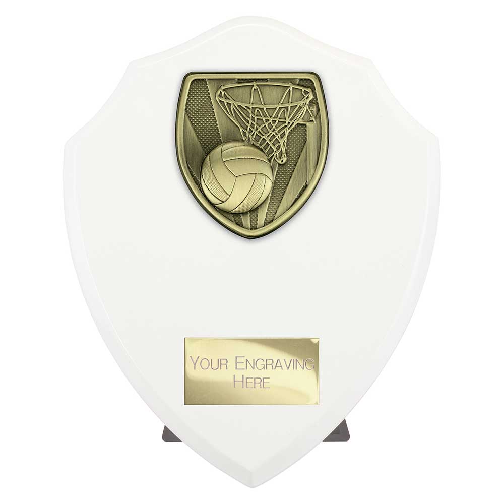 Netball Fusion Shield – White
