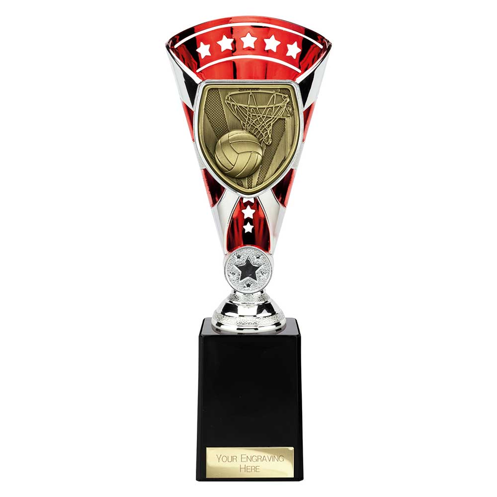 Netball Cup – Red & Silver