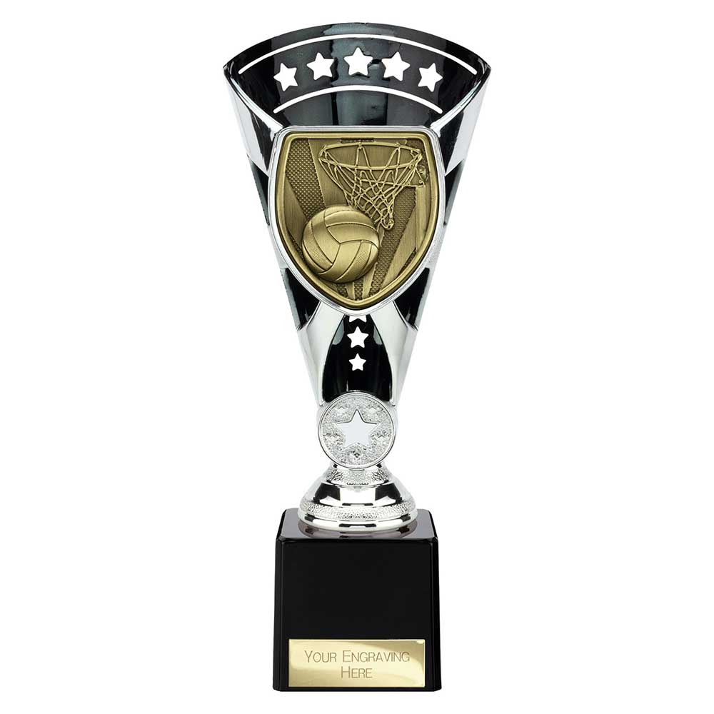 Netball Cup – Black & Silver