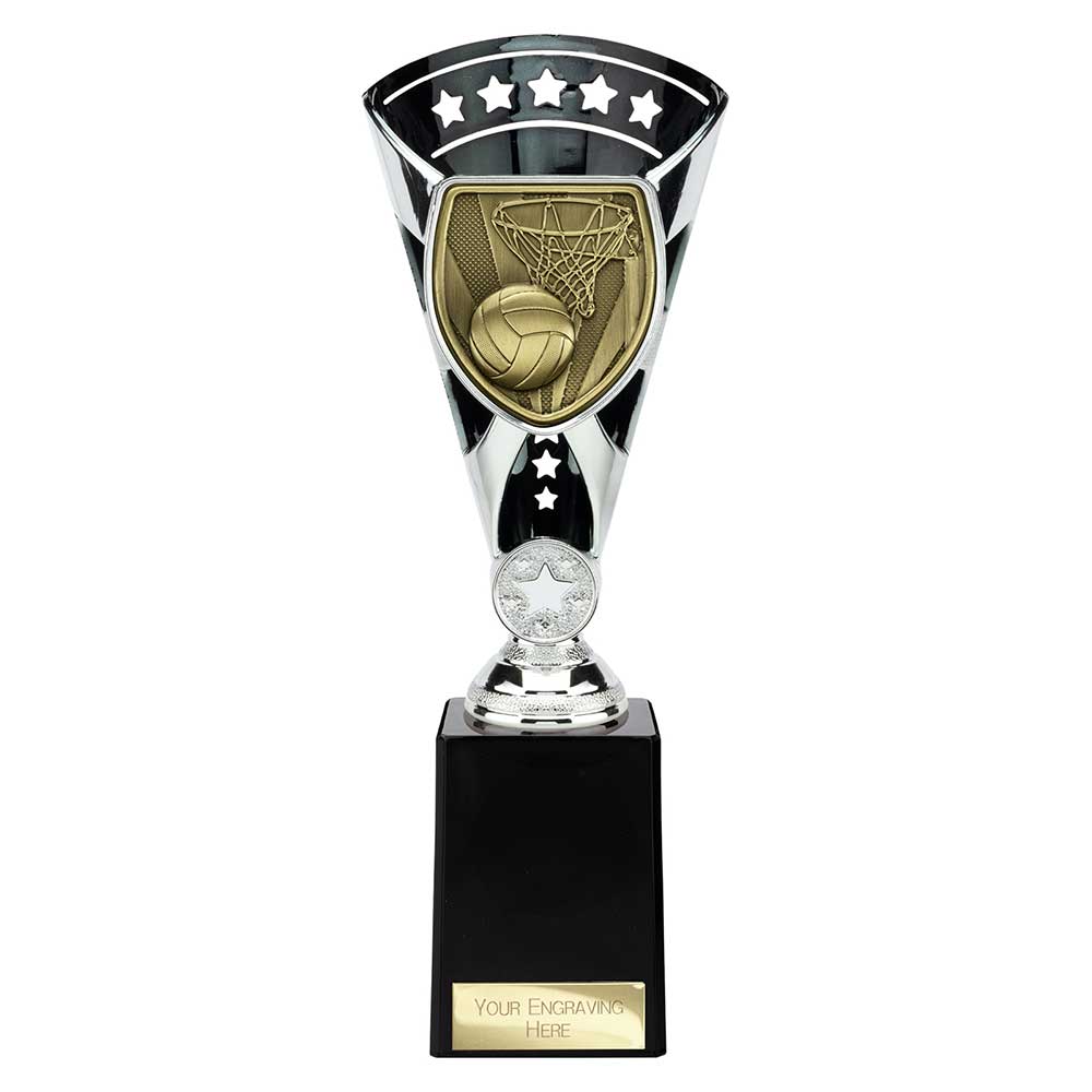 Netball Cup – Black & Silver